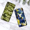 Creative Camouflage Pattern For Samsung A73 A72 A71 A55 A54 A53 A52 A51 A13 A22 A16 A15 A12 A14 A26 A07 5G Black Phone Case