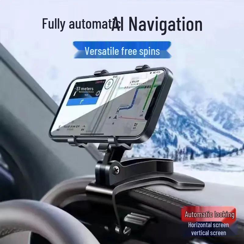 Multi-functional Car Phone Holder for Dashboard & Rearview Mirror Navigation Dashboard Phone Holder