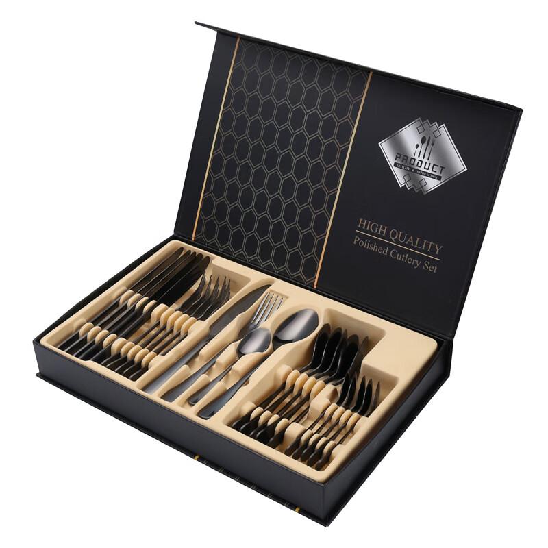 ZISIZ 24-Piece Stainless Steel Cutlery Set