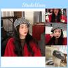 Womens Houndstooth Comfortable Beret Trendy And Stylish Cotton Flat Hat Top