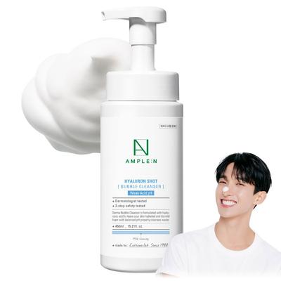 Reichlich:N Hyaluron Shot Bubble Cleanser 145ml Feuchtigkeitsspendender Schäumender Gesichtsreiniger Schaum-Gesichtswaschgel zur Kontrolle der Talgölsekretion und Verfeinerung der Textur
