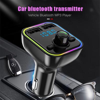 TF U Disk Lesen Drahtloser MP3 Musik Player Freisprecheinrichtung Audio Empfänger Auto Bluetooth-kompatibel 5.0 Auto FM Transmitter Schnelllader
