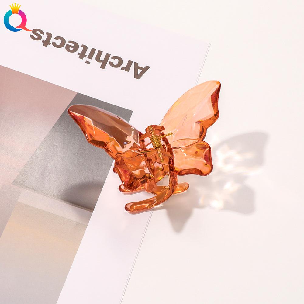 8 Style Transparent Mini Hair Pins Claw Crab Girls Women Barrette Acrylic Butterfly Hair Clips Korean Hair Accessories