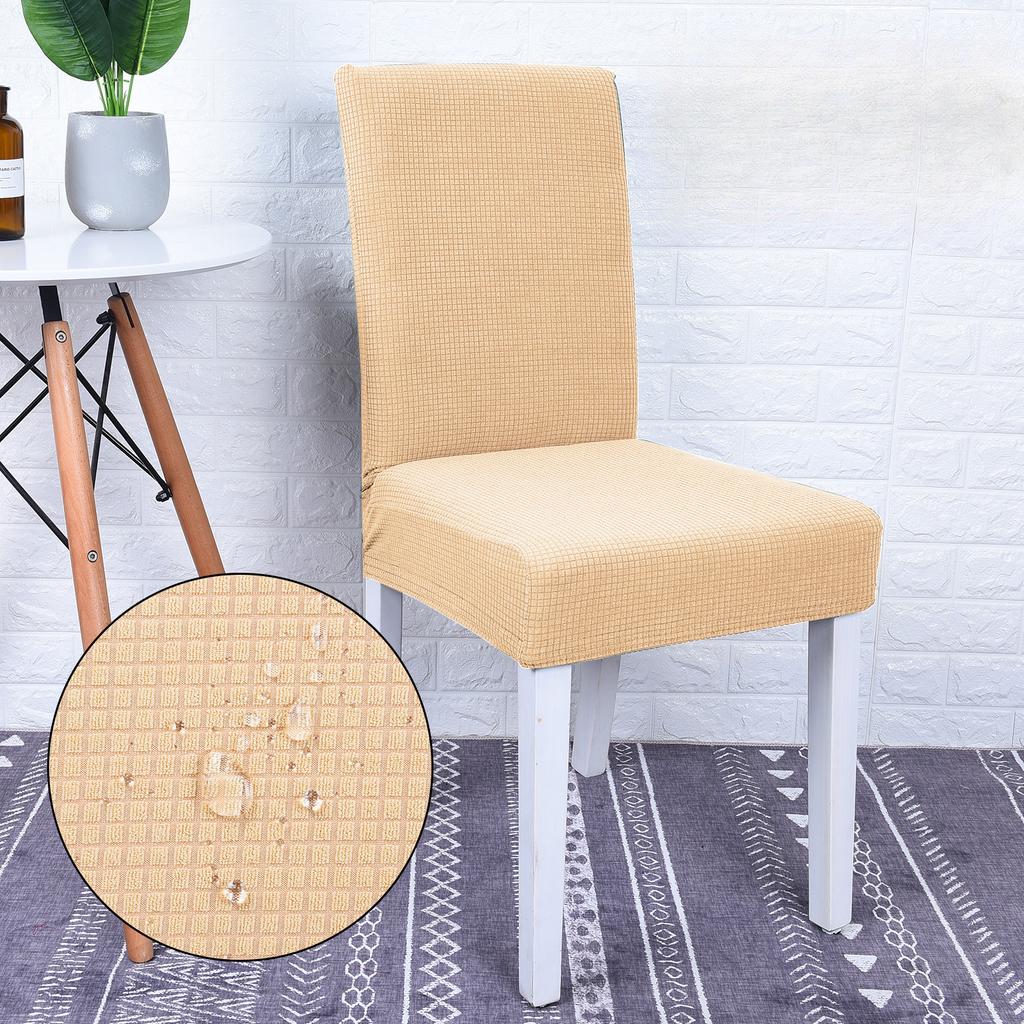 Waterproof Dining Room Chair Cover Stretch Jacquard Parson Chair Slipcover Removable Washable Chair Protector for Home, Restaurant, Banquet