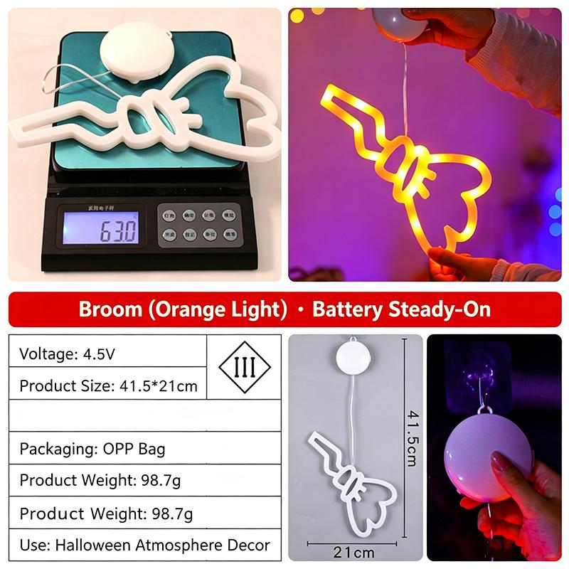 LED Pumpkin Suction Cup Lights, Hanging LED Lamp, Battery Ornament, Holiday Decor for Home Window, Wall Decor for Halloween Party