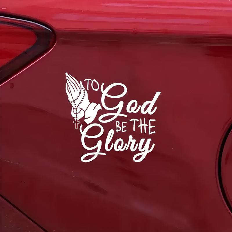 Glory To God Decals & Bumper Creative&funny Stickers for Cartoon Fans&lover,high Quality for Car Trucks Motorcycles & Laptops