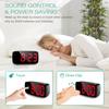 Alarm Clock Digital LED Clock Voice Control Snooze Time Temperature Display Night Mode Reloj Despertador Desktop Clocks