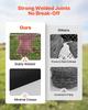Hardware Cloth 183cm x 30.4m, 1/2 in 19 Gauge Galvanized Wire Mesh Roll, Weather-Resistant Vinyl Coated Chicken Wire Fencing, Heavy Duty Welded Garden