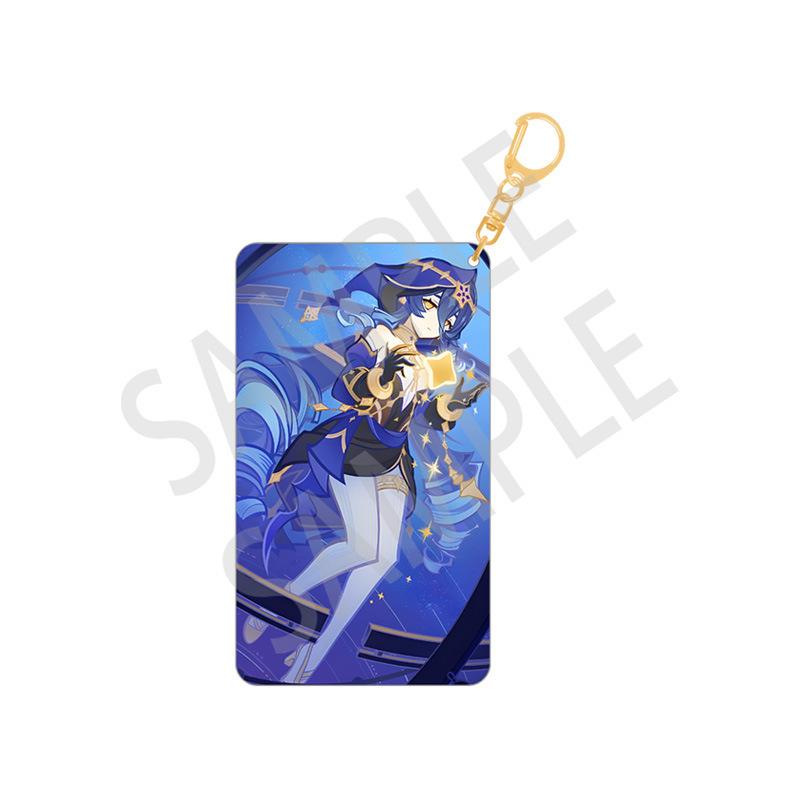 Anime Game YUAN SHEN Keychain Cartoon Acrylic Figure Alhaitham Yelan Keychains Accessories Cute Bag Pendant Key Ring Fans Gifts