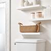 Woven Desktop Organizer Handheld Toy Storage Basket Toilet Paper Holder  Home Bathroom Accessories