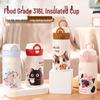 Diller Siamese Cat Dual-Drink Insulated Water Bottle