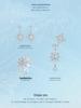 Everlee Exquisite Iridescent Snowflake Stud Earrings In S925 Sterling Silver - Holiday Jewelry for Women