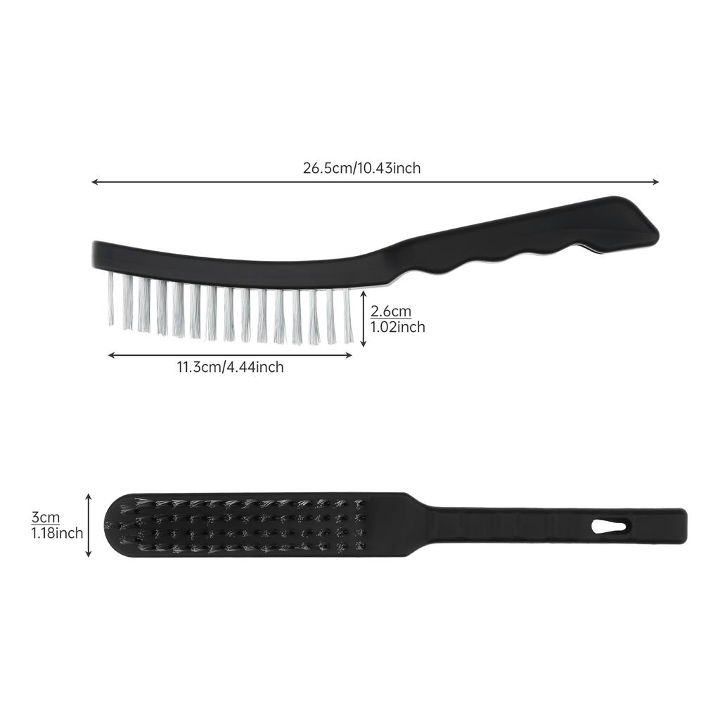 Galvanized Steel Wire Brush for Cleaning Rust Removal Welding Slag Paint with Ergonomic Handle Metal Wire Brush