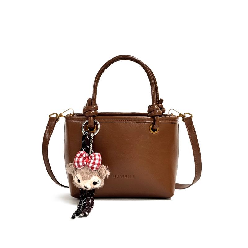 

New retro handbag small bag high sense, handbag high texture shoulder small bag, soft leather bag