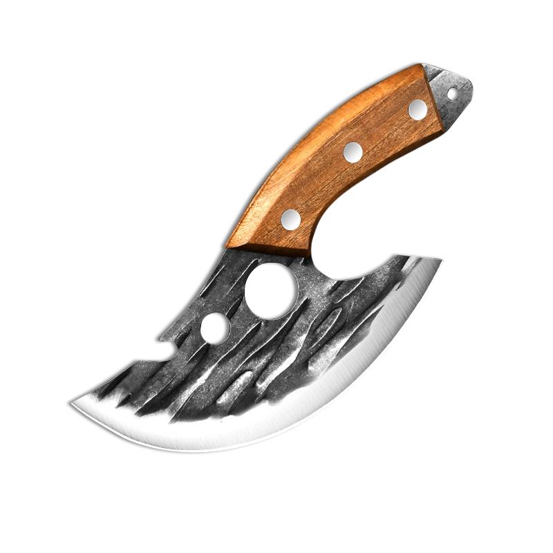 

Разделочный нож из нержавеющей стали с деревянной рукояткой для улицы, рыбалки, барбекю, шеф-повара, обвалочный нож для дома