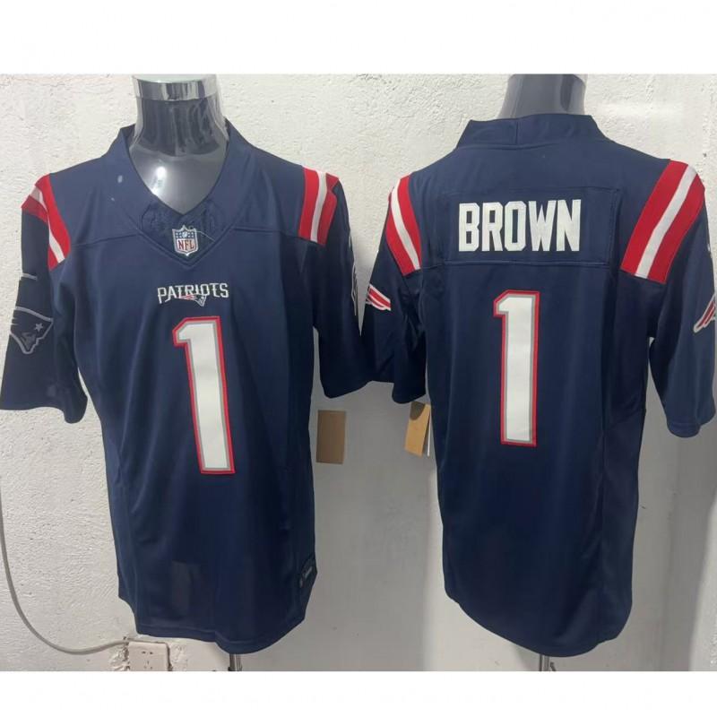Vlastní vyšívaný fotbalový dres Tým New England Patriots Sportovní uniforma Pánské Fanoušci