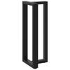 Vidaxl Nogi Do Stołu Barowego, 2 Szt., Czarne, 50X35X(100-101)Cm, Stal
