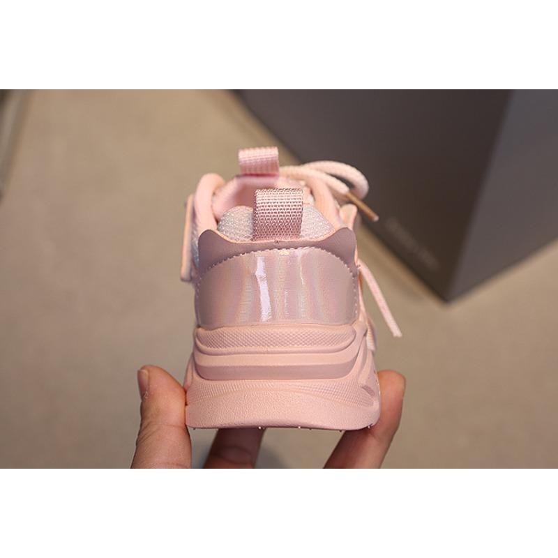 Korean Style Children's Sports Shoes – New Spring/Autumn Girls' Ultra-Light Soft-Sole Casual Shoes, Breathable Student Sneakers, Chunky Dad Shoes