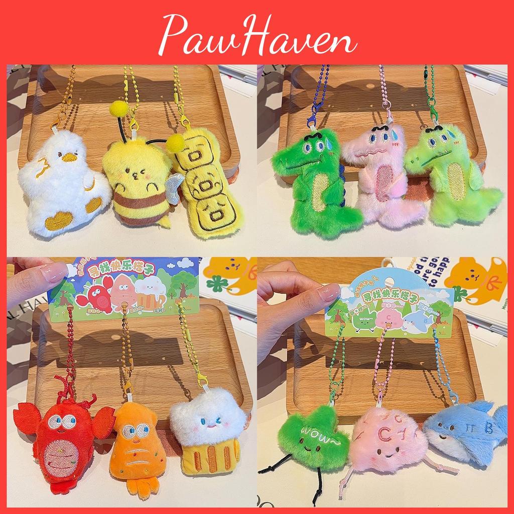 Duck Jinnew Dinosaur Food Bear Toy Plush Keychain For Friends Couples And