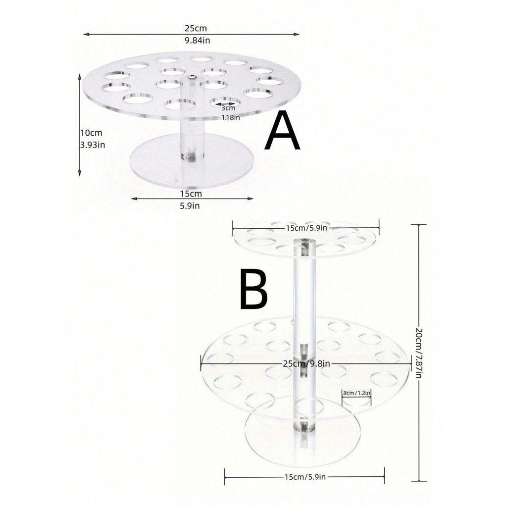 Acrylic Transparent Ice Cream Cone Display Stand