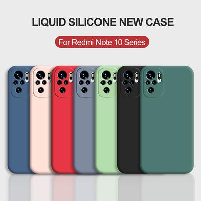 כיסוי ל-Redmi Note 10 Pro 10 S 10S כיסויים רכים מסיליקון נוזלי מגן מלא כיסויי טלפון ל-Xiaomi Redmi Note 10 Note10 Pro 10 S