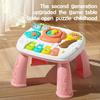 Baby Musical Activity Table Toy Early Educational Learning Piano Keyboard Steering Wheel Light Sound Infant Toddler Center