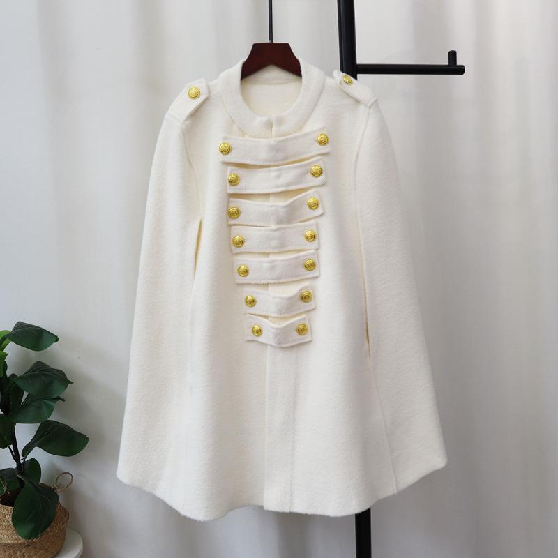 

Осень и зима новый дизайн темперамент вязаный двусторонний шерстяной плащ пальто женский средней длины свитер шаль куртка one size fits all