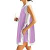 Women's Fashion Loose Sleeveless Short Skirt With Pockets And Shorts Two-Piece Set