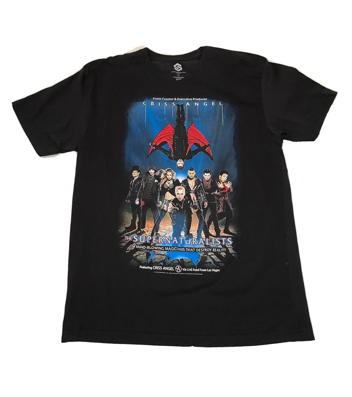 Y2k Criss Angel Black T L Supernaturalists Apparel Las Vegas Magic 2014 Unisex T-Shirt XXXL