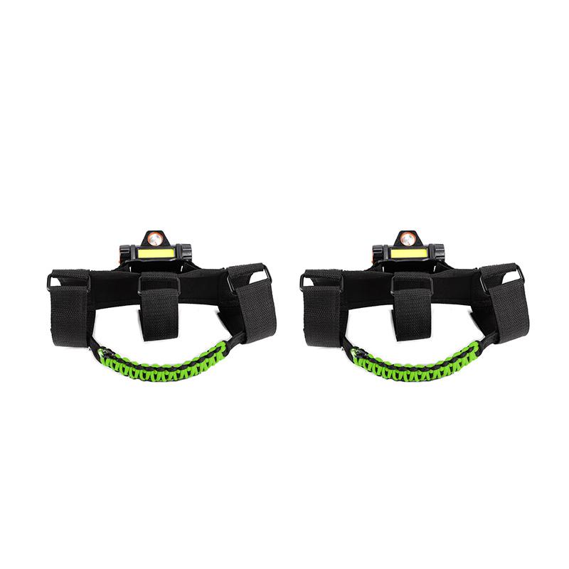 Auto-Regenschirmseil, Dachgriff mit Licht, für Jeep Wrangler JL/Gladiator JT JK 2007–2023, 2 Stück