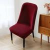 Nordic Style Univerzální Jednoduchý Moderní Zakřivený Potah na židli All-inclusive Elastický zesílený půlkruhový Potah na jídelní stůl a židli pro domácnost