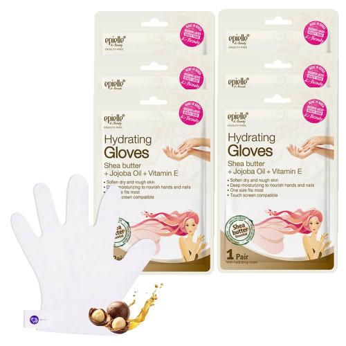 

epielle Moisturizing Hand Mask (12-Pack) for Dry Hands | Shea Butter, Jojoba Oil, Vitamin E | Intensive Spa Treatment |