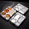 Stainless Steel Divided Meal Tray with Lid