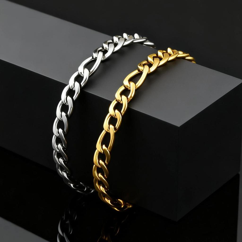 Hip Hop Punk Stainless Steel NK Chain Bracelet for Women Retro Simple Adjustable Bracelets Trendy Party Jewelry Accessories