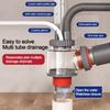 5 in 1 Sink Drain Pipe Adapter Drainage Water Pipe Joint  Washing Machine Drainage Supplies