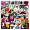 50 100Pcs Anime One Piece Stickers Notebook Motorcycle Skateboard Laptop Mobile Phone Case Cartoon Luffy Sticker For Kids Toy