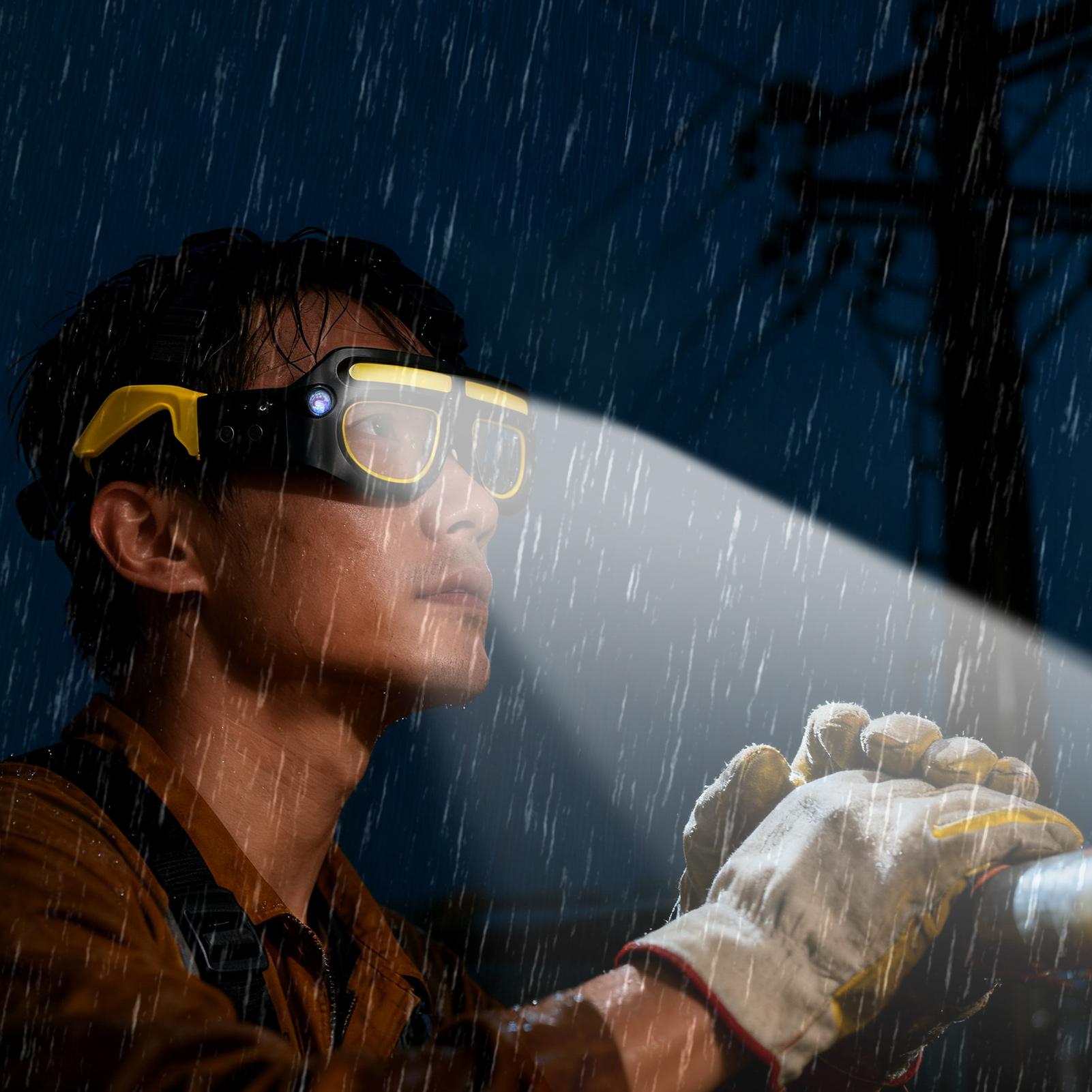 

Reading Glasses With Lights Camping Gear Rechargeable 5-Modes Glasses Lamp Motion Sensor & Touch Control For Running Fishing China Mainland