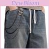 Punk Metal Skull Waist Chain With Spike Decor For Men And Women Fashion Accessory