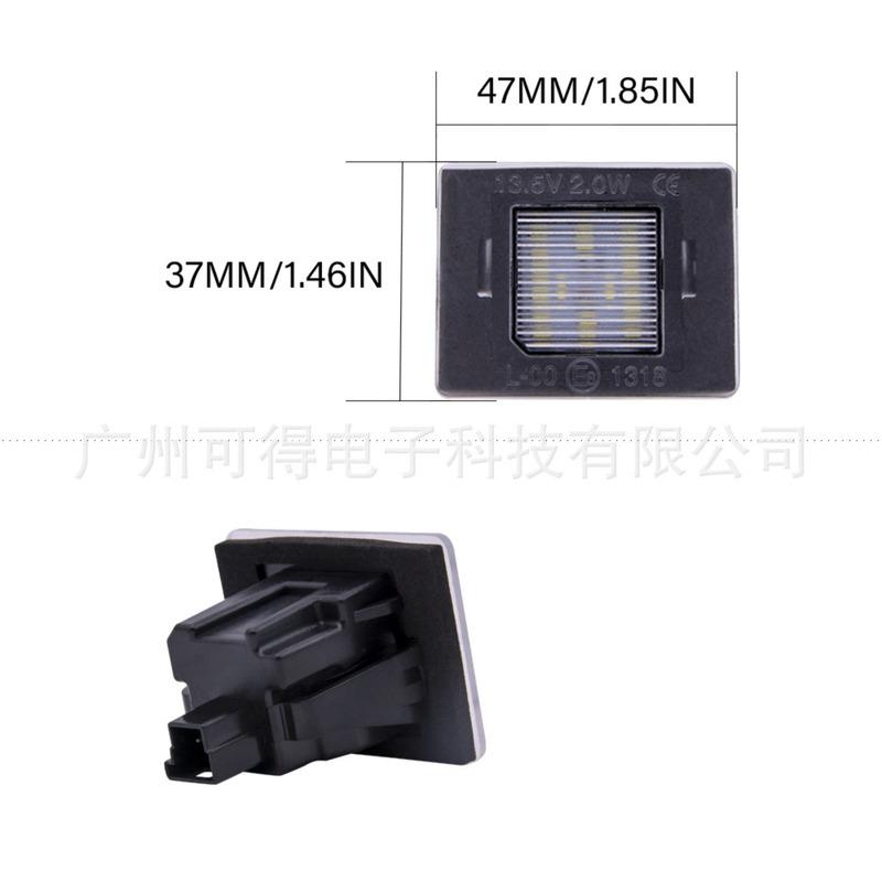 

LED License Plate Light Compatible with Mercedes Benz CLS SLK ML CLA GLA GLE GLS GLK GLC High Quality Car Accessories