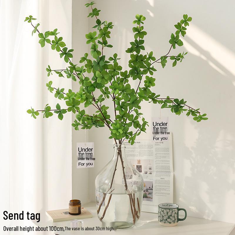 Nordic Green Japanese Bellflower & Andromeda Faux Branch for Home Decor