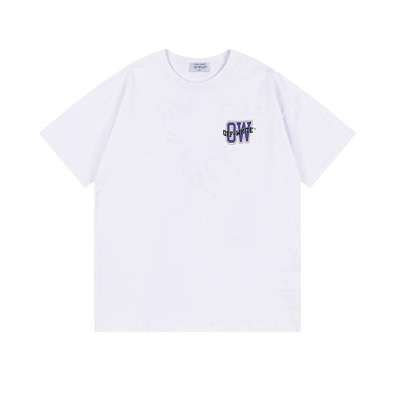 9062 Off-White 2025 Spring/Summer New Letter Printed Pattern Round Neck Hooded Short Sleeved T-shirt for Men and Women