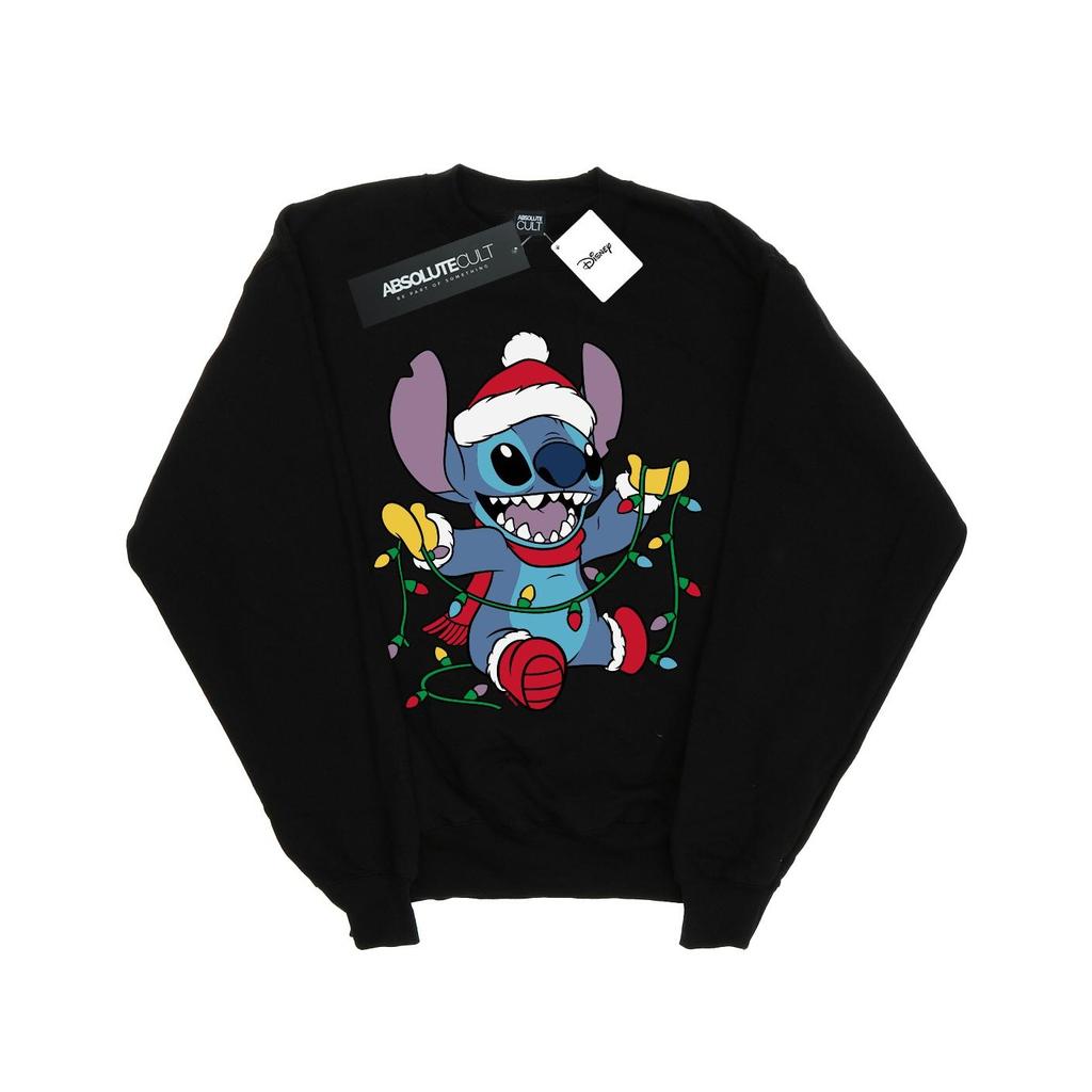 Disney Férfi Lilo And Stitch Christmas Lights pulóver