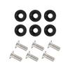 Elerose Aluminum Fender Bumper Washer, 6 Pcs M8 Universal Gasket Washers Spacer Car Motorcycle