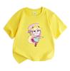 Kids Boys Girls Crew Neck Short Sleeve 100% Cotton T-Shirt, Cute Cartoon Magic Girl Print Casual Tees for Daily Wear Home School Summer Outfit