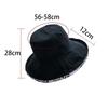Women's Bucket Hat Panamanian Four Seasons Big Brim Double-Sided Fisherman Hats Sun Visor