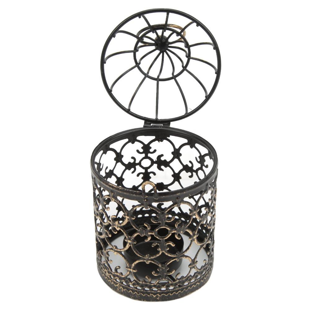 Metal Iron Candle Holder European Retro Tealight Candle Holder Outdoor Terrace