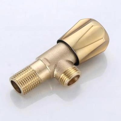 Brass Triangle Valve for High Flow Leak-Free and Durable Supports Hot and Cold Water Outlet G1/2 Connection Portr