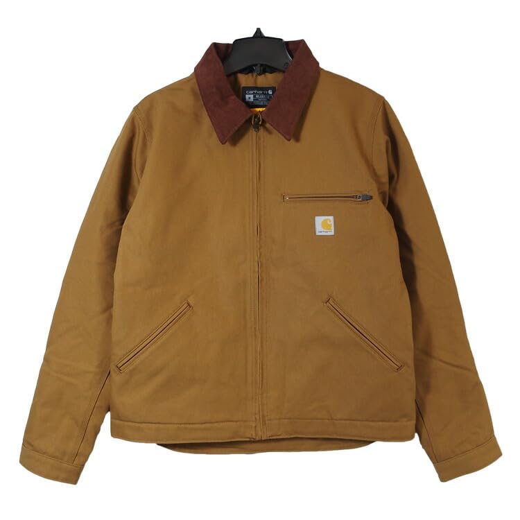 Carhartt Detroit Relaxed Popolare Tela di Cotone Modello USA M Giacca, Vestibilità, Classica, Tessuto, Capospalla da Uomo, [103828], C.BROWN [Usato]