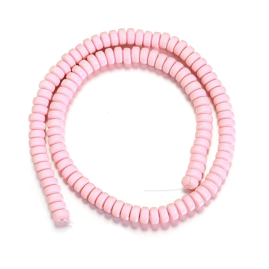 1String Polymer Clay Beads Colorful Loose Spacer Flat Round Beads For DIY Bracelet Necklace Charm Jewelry Accessories Wholesale