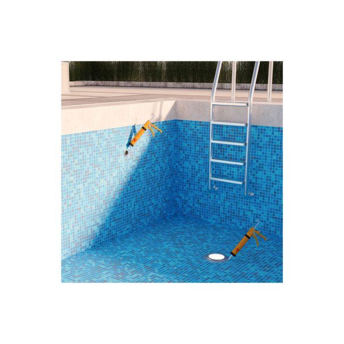 Mastic d'étanchéité - sika - sikaseal 163 - transparent - 300 ml - spécial piscine